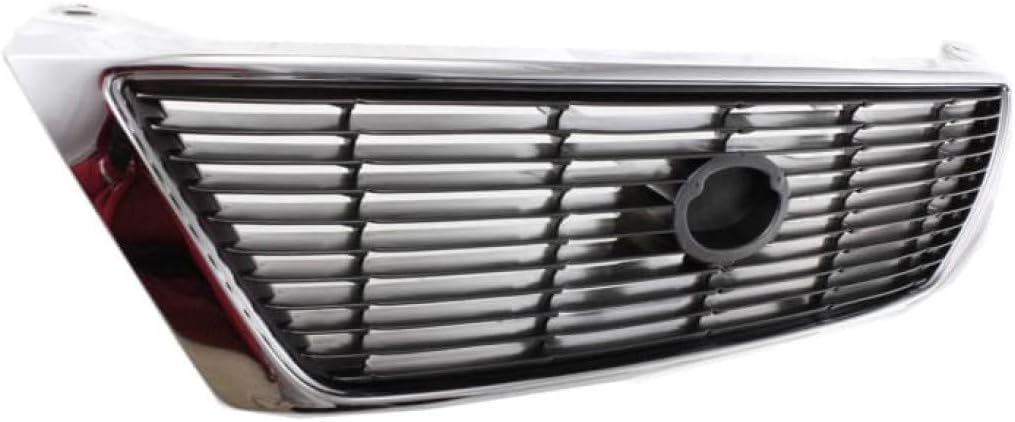 Chrome Shell Plastic Grille Assembly with Painted Silver Gray Insert A942319
