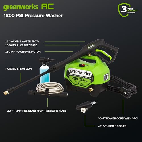 1800 PSI Electric Pressure Washer K39819