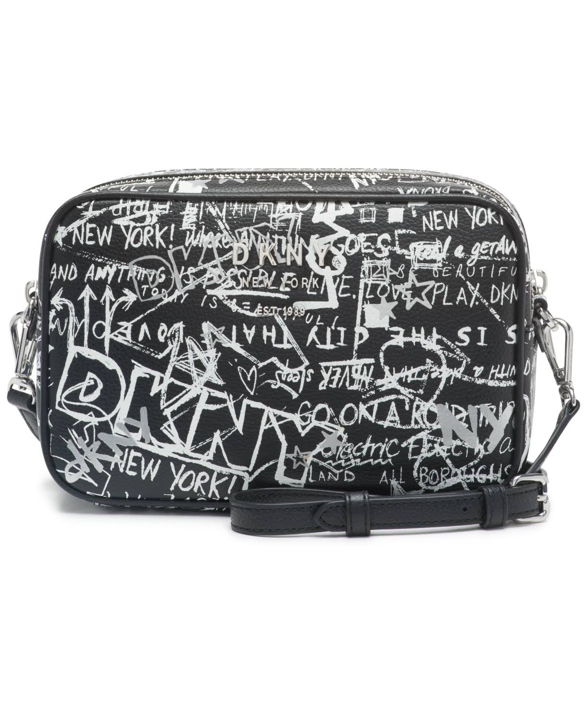 Black White Silver Crossbody Camera Bag P907462