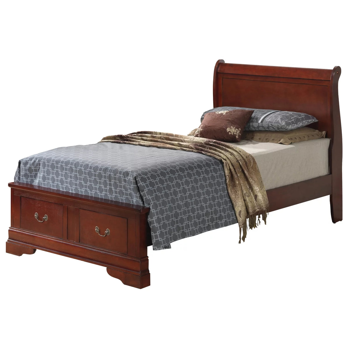 Twin Storage Bed Cherry O67093