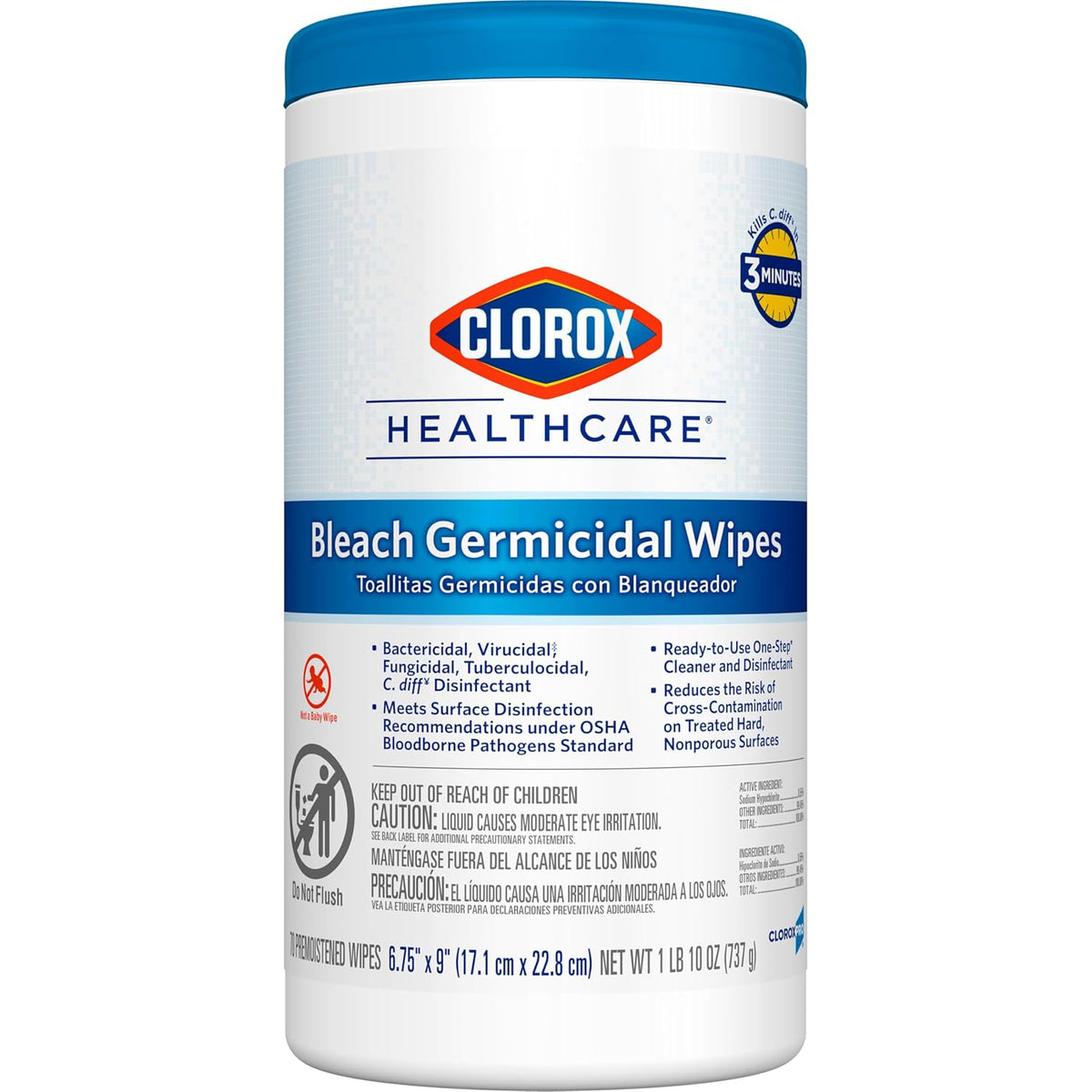 70 Count Bleach Germicidal Wipes V20380