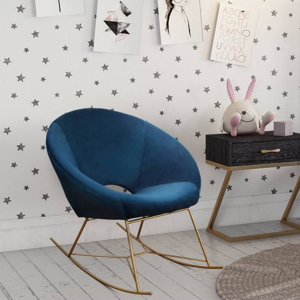 Navy Velvet Chair B71962