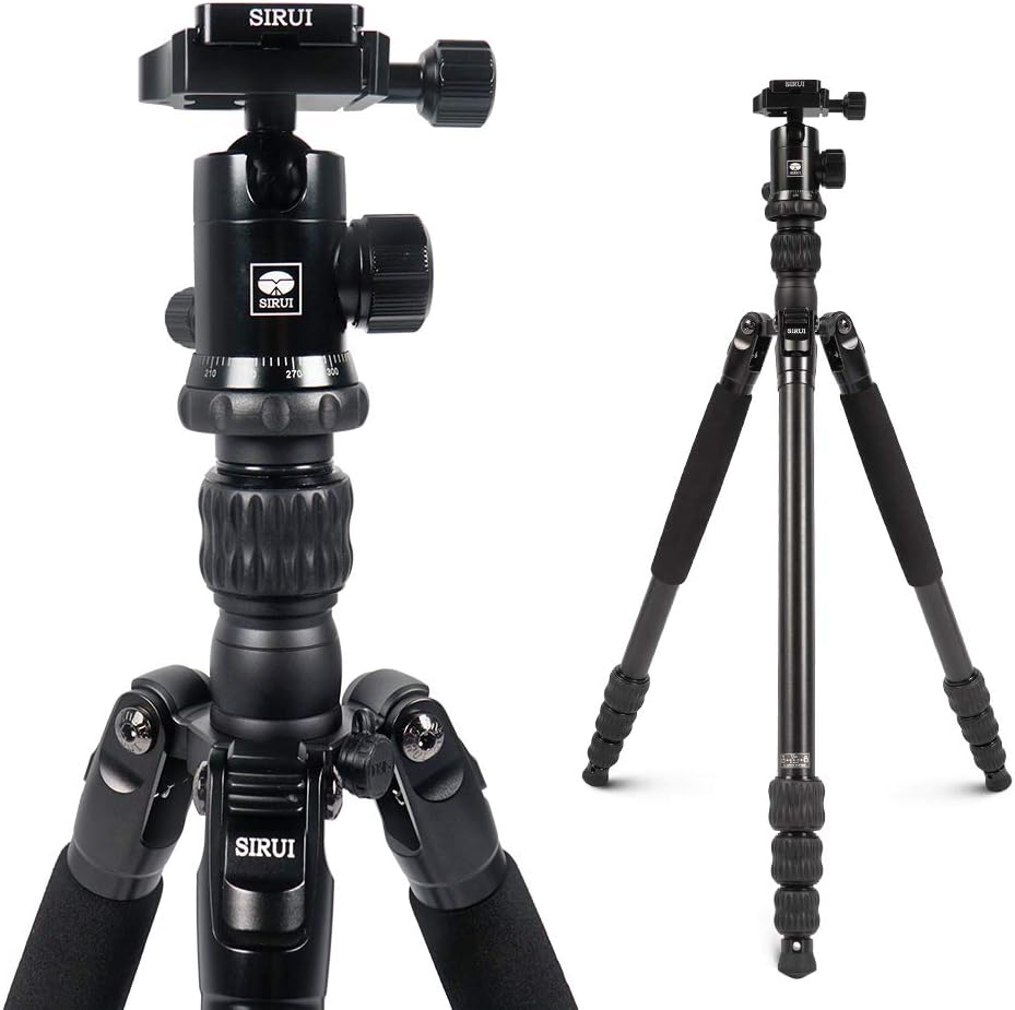 Aluminum Camera Tripod with Panorama Ball Head and Quick Release Plate Q7295