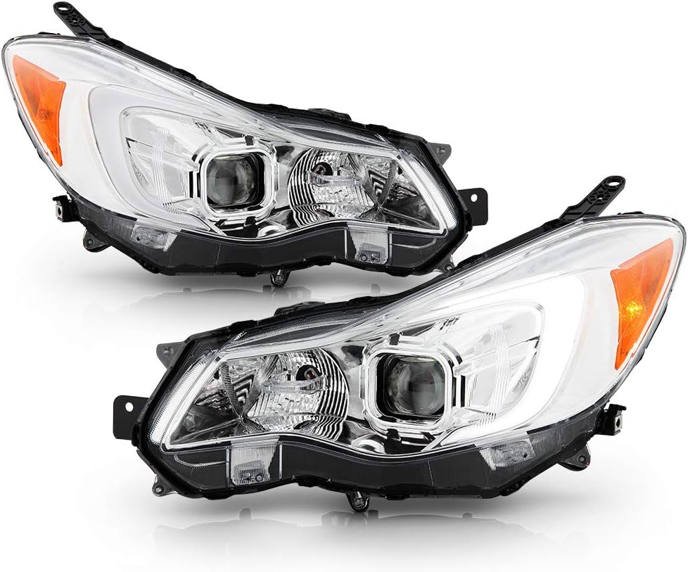 Chrome Housing LED Tube Projector Headlights K484