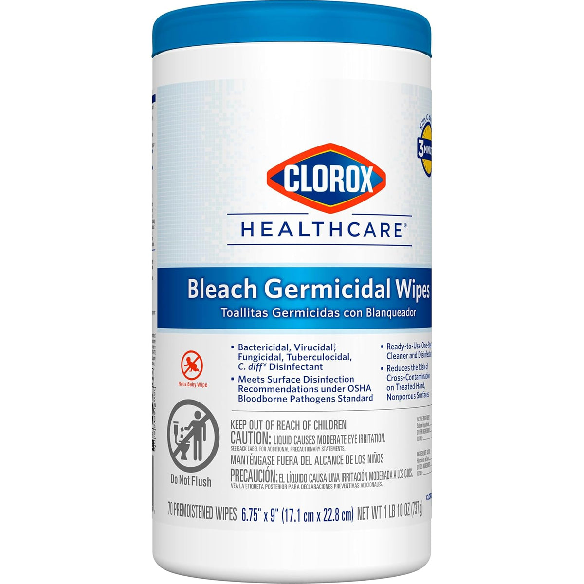 70 Count Bleach Germicidal Wipes V20380
