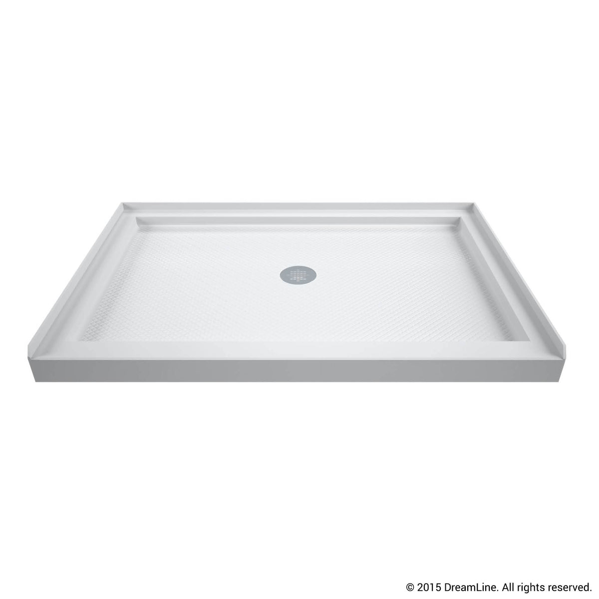 Slimline 32 x 48 inch Single Threshold Shower Base, Center Drain Y142