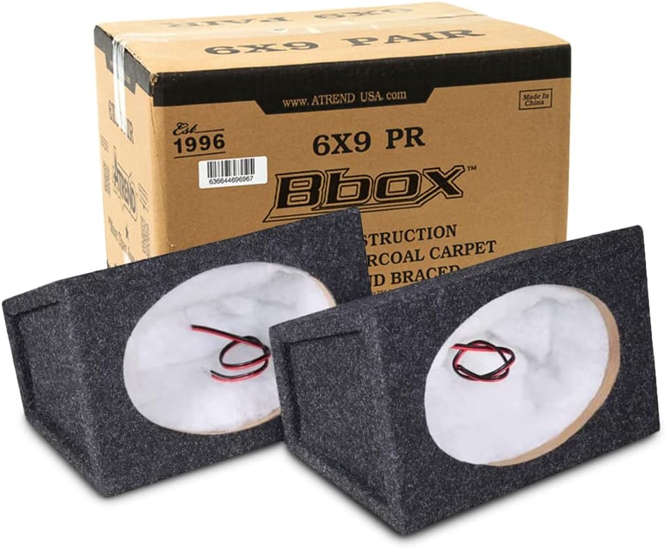 6x9 Speaker Box with Charcoal Finish Set of 2 H59117