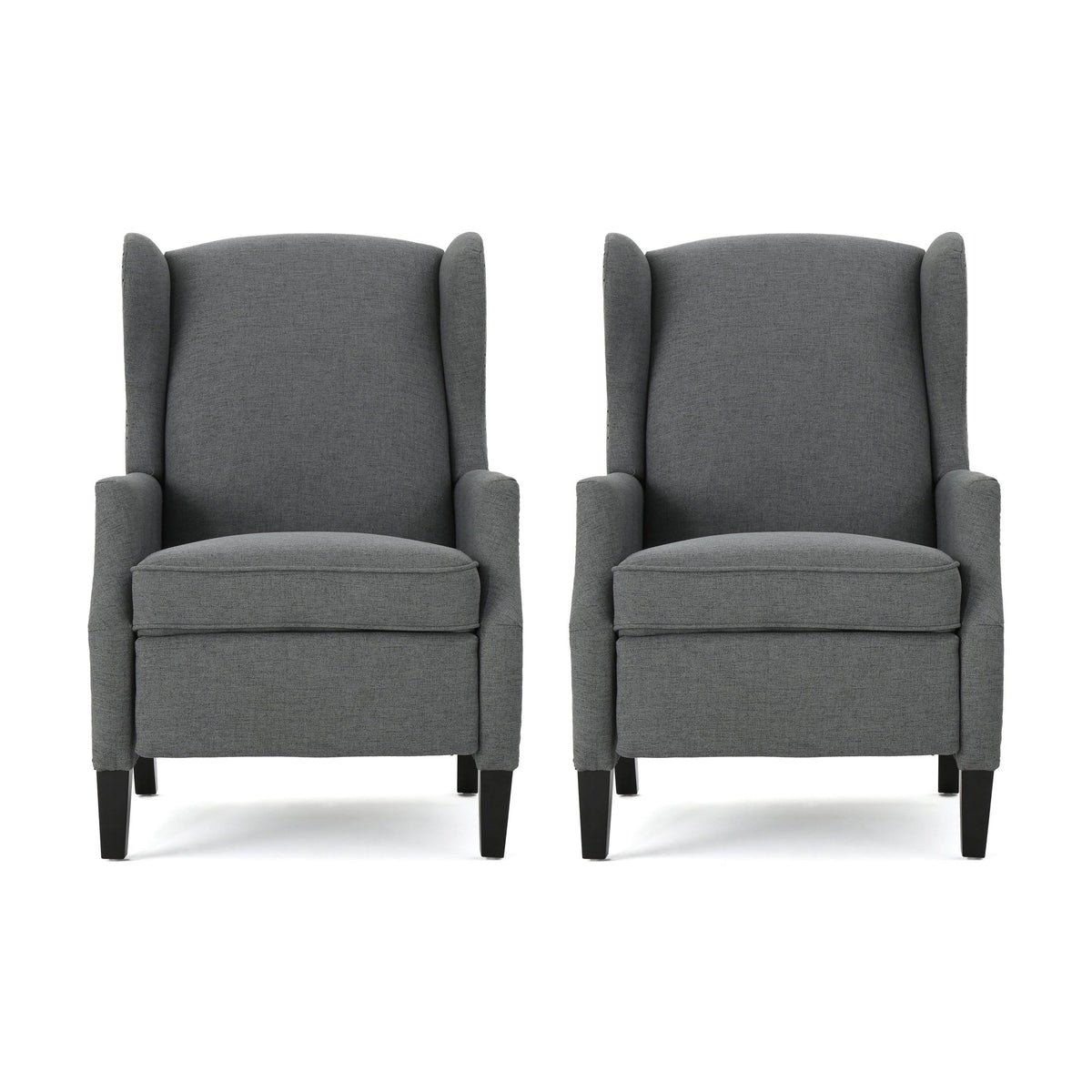 Taupe Tweed Fabric Recliner Set of 2 A975502