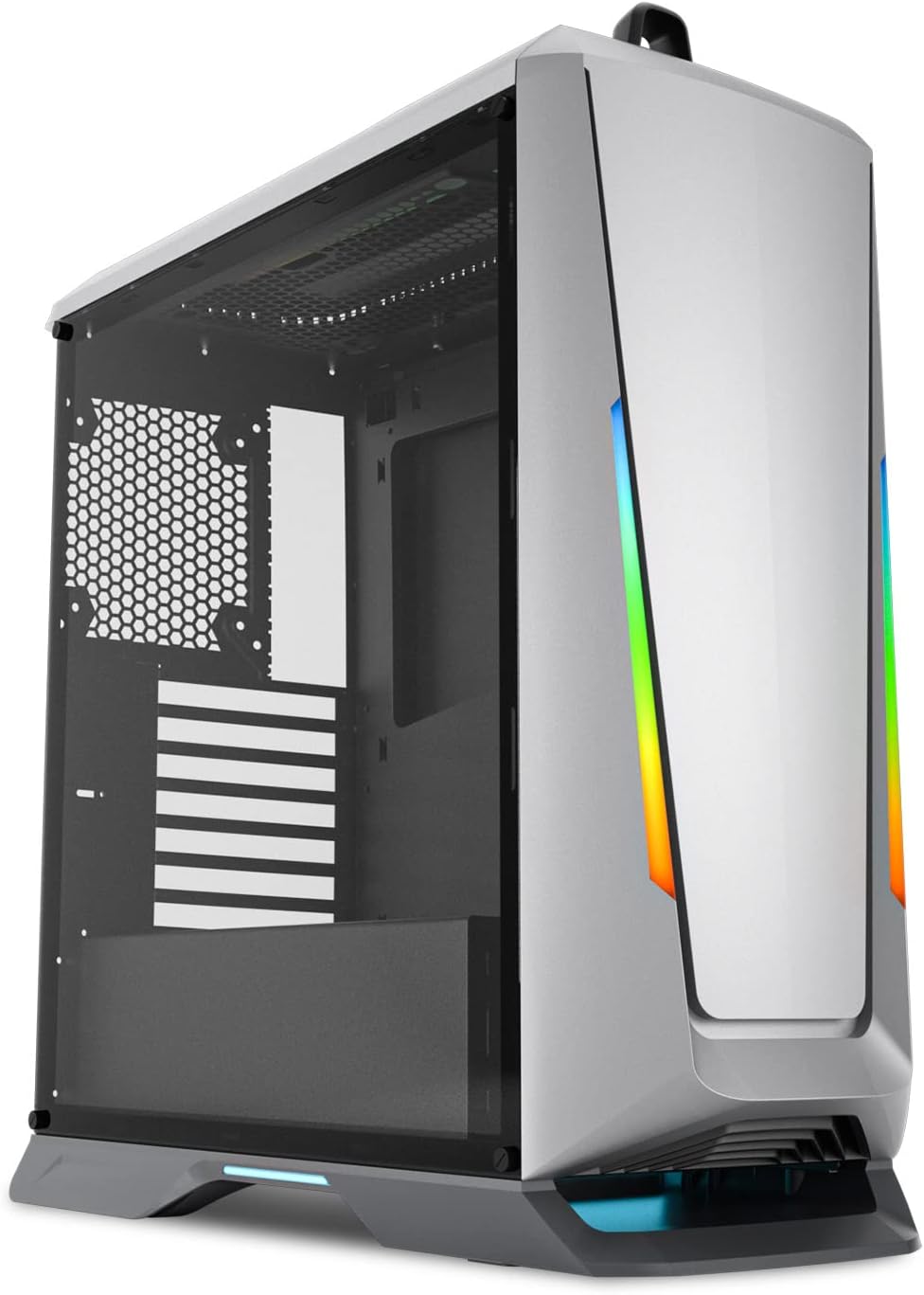 Black Full-Tower PC Gaming Case with Tempered Glass Side Panel I5396