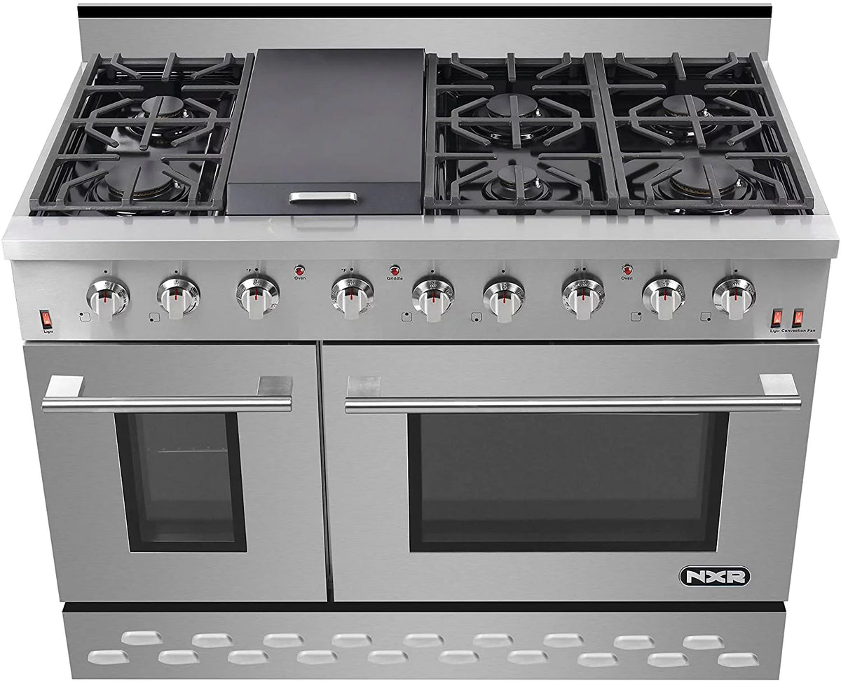 48" Stainless Steel Propane Gas Range with Convection Oven K384