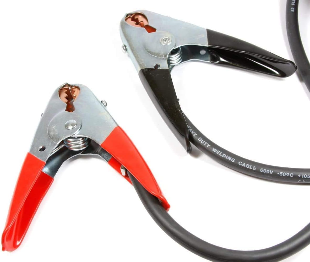 Heavy Duty Booster Cables with 500 Amp Clamps, 25-Feet, Black And Red N435938