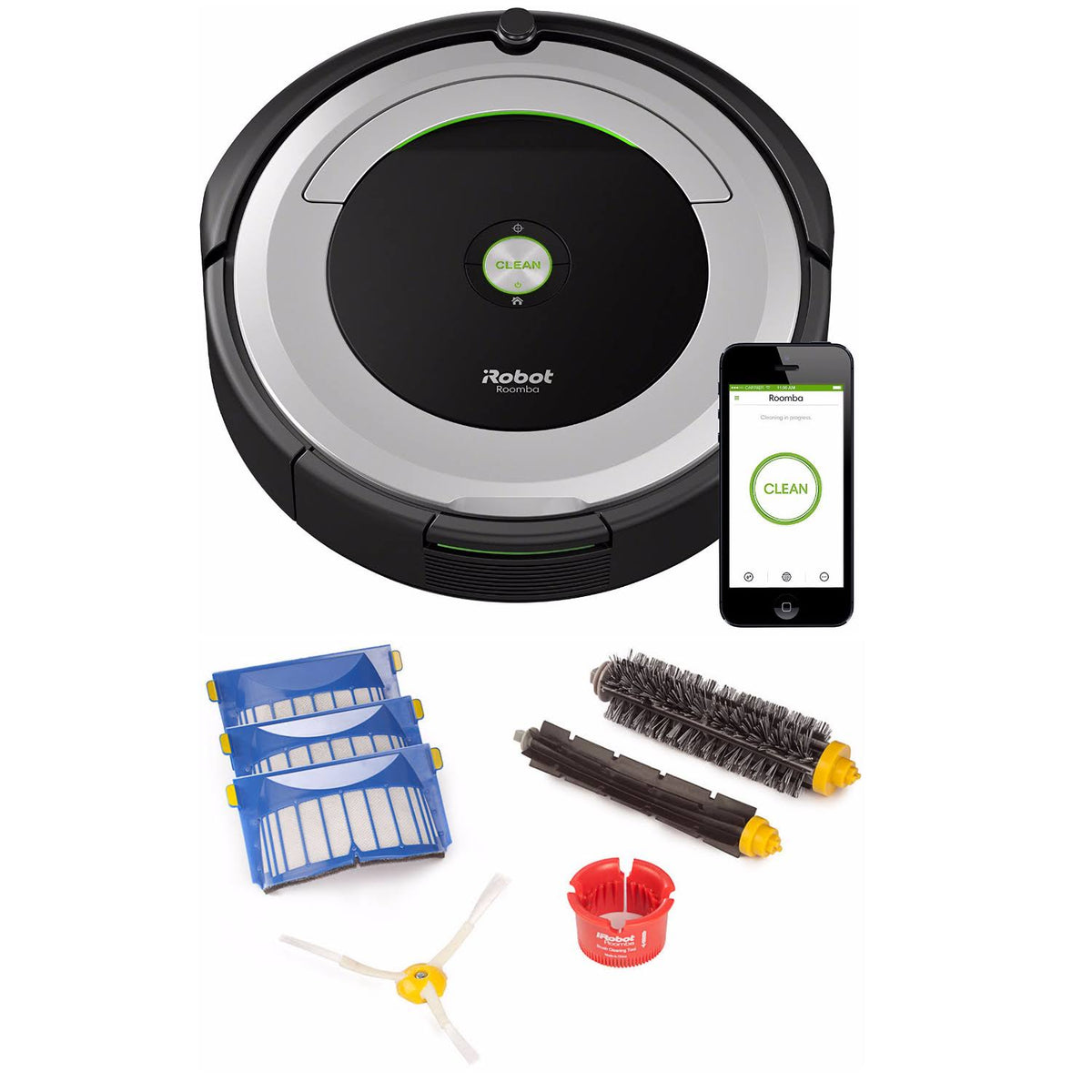 Wi-Fi Connected Robotic Vacuum Q504396