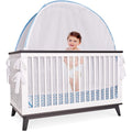 Blue Pop Up Tent Crib and Nursery Mesh Cover with Viewing Window O336476