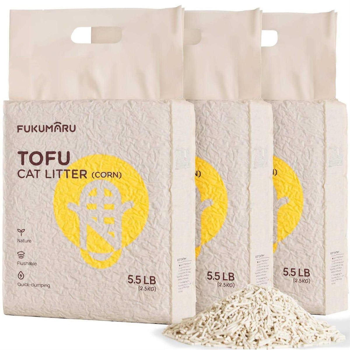 Clumping Dust Free Unscented Flushable Tofu Cat Litter T756397