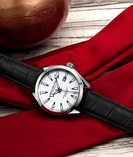 Analog Dial Date Calfskin Leather Band Dress Watch N46991