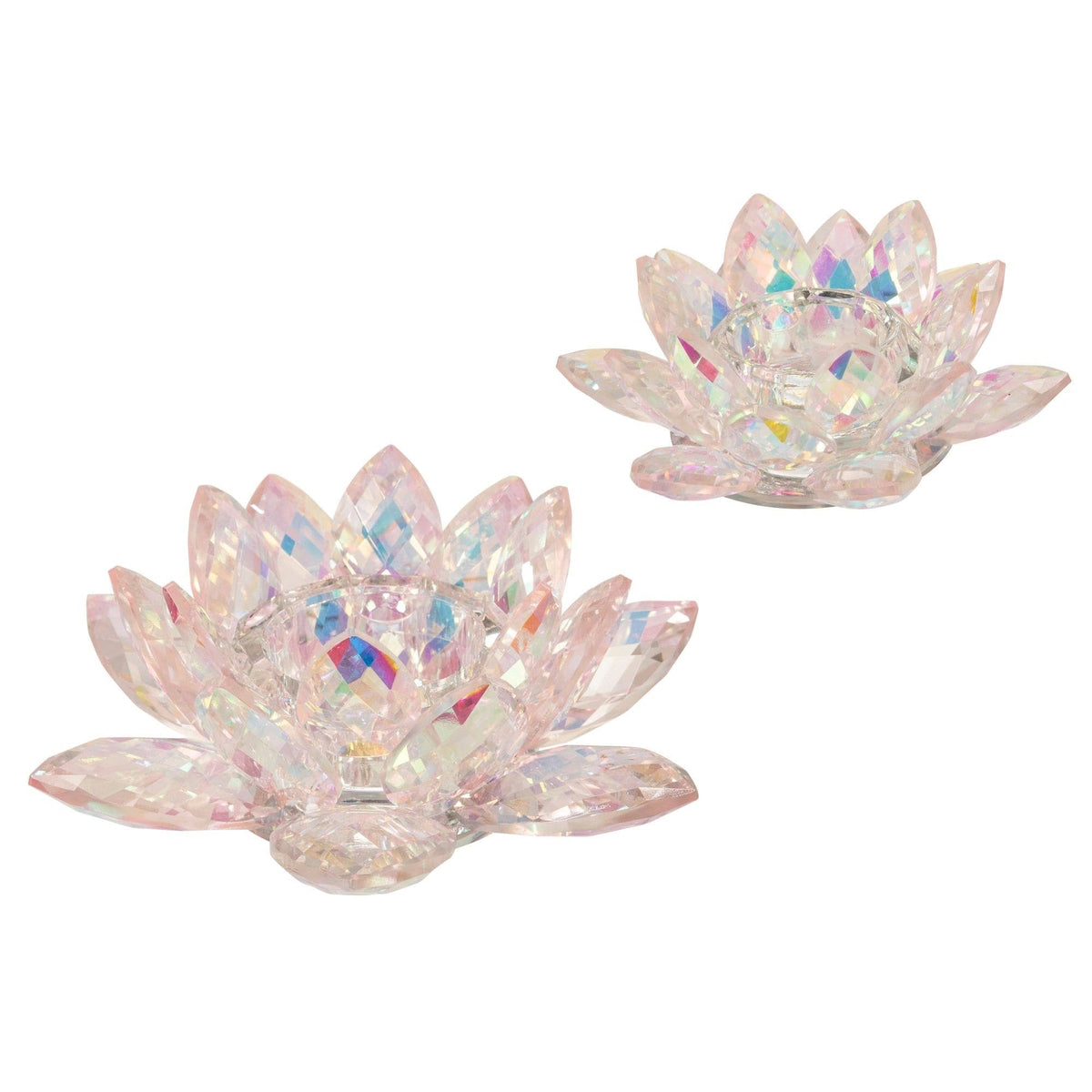 Blush Pink Glass Votive Candle Holder G984