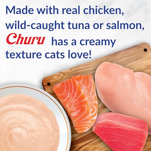 Lickable Purée Natural Cat Treats Chicken Recipe 32 Tubes N990695