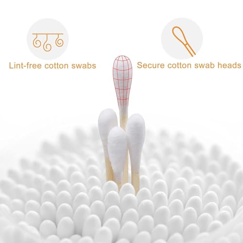 1000 Count Cotton Swabs with Bamboo Sticks V5509