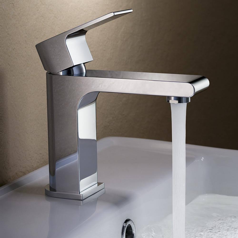 Brushed Nickel Single Hole Mount Bathroom Vanity Faucet T8914