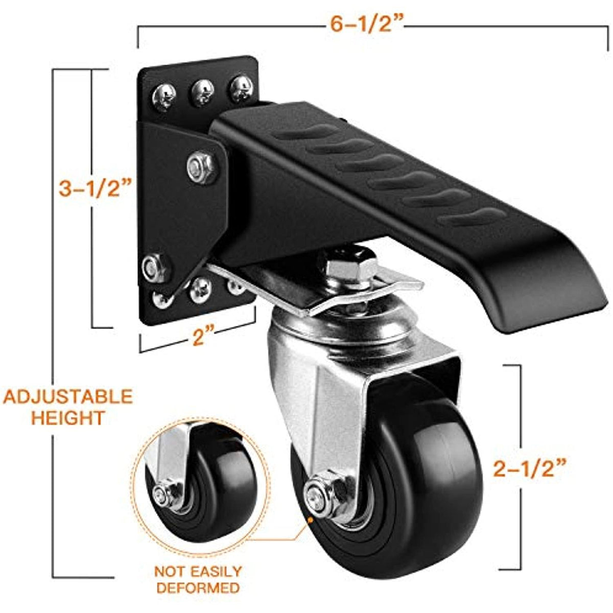 900 lbs Capacity Heavy Duty Retractable Workbench Casters K9654