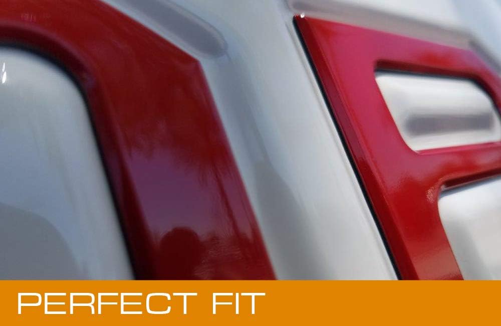 Matte Black Tailgate Insert Letters Pack of 2 W857