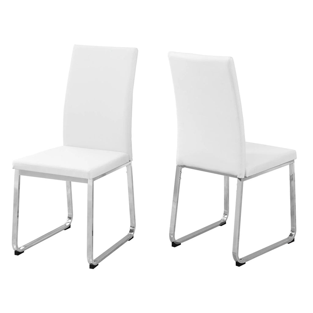 Set Of 2 Upholstered Pu Leather Dining Chairs V863403