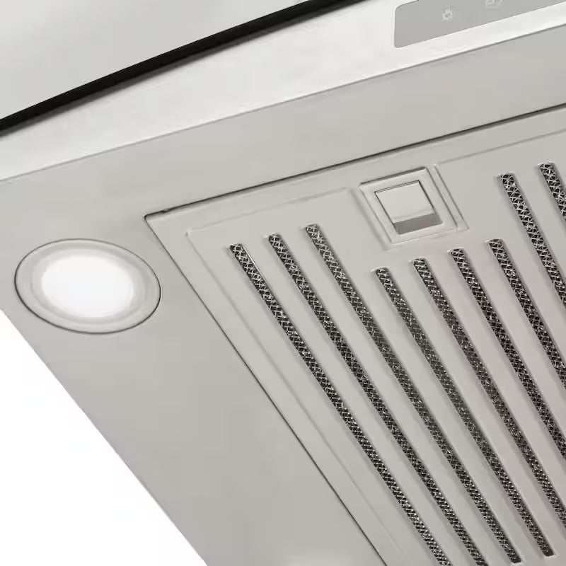 30 in. 500CFM Convertible Stainless Steel Range Hood with LED Lights W599007