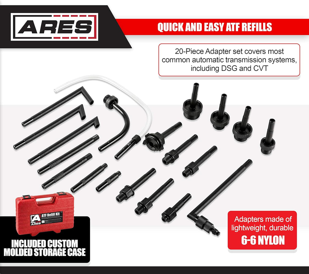 ATF Refill Kit with 6L Manual Pump and 20-Piece Adapter Set Z770