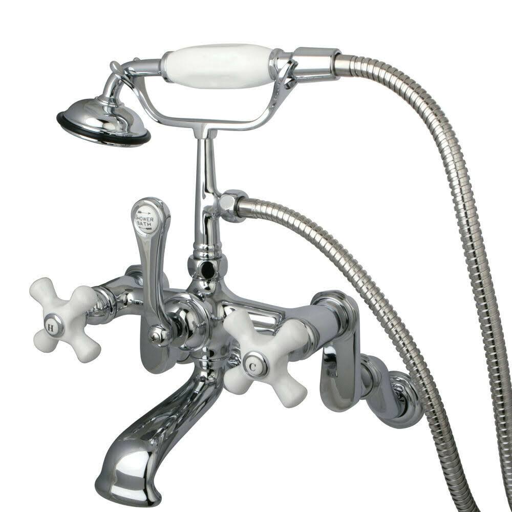 Vintage Wall Mount Clawfoot Tub Filler with Hand Shower K815160