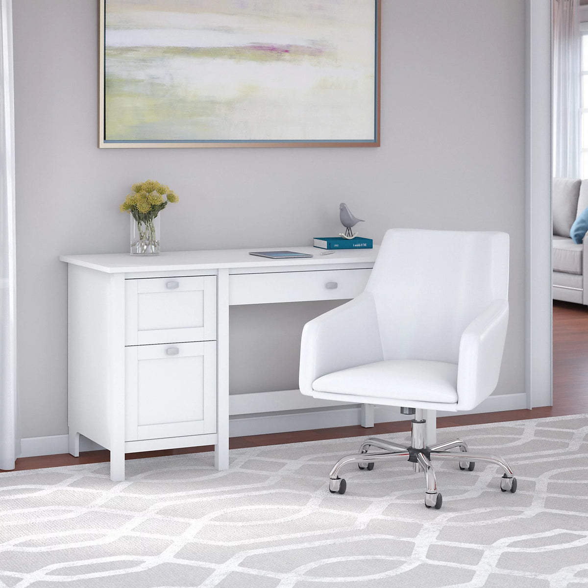 54W Computer Desk and Office Chair 2 Pc. Set U3982