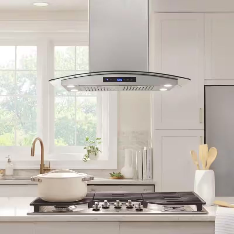 30 in. 500CFM Convertible Stainless Steel Range Hood with LED Lights W599007