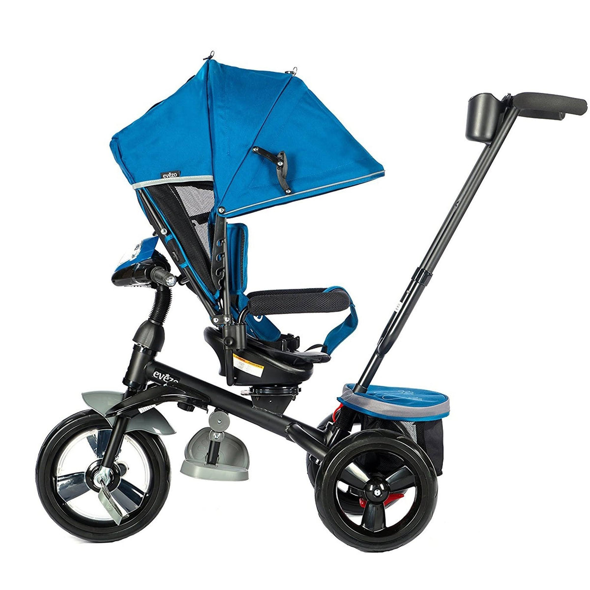 Blue 4-in-1 Stroller Trike with Canopy C719