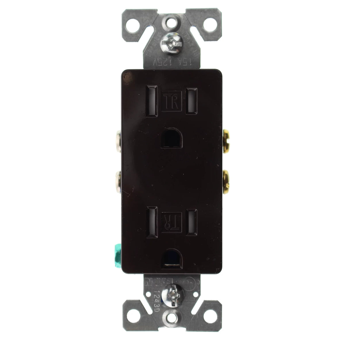 Brown 15-Amp 120-Volt Duplex Decorator Receptacle Outlet 64-Pack B3828