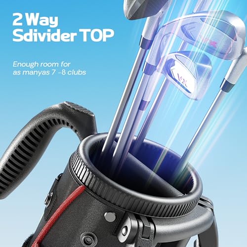 Lightweight Stand Golf Bag with 2 Way Dividers A459143