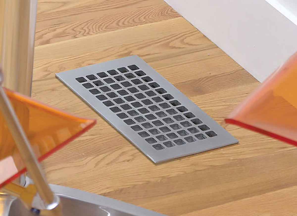 6" X 10" Grey Floor Grille I128645