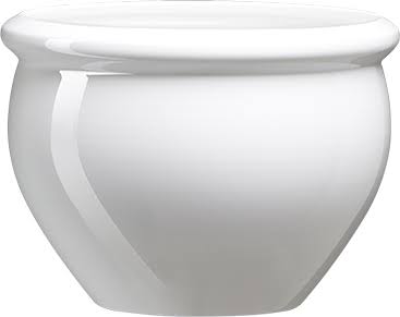 Pearly White Plastic Flower Pot 380 mm J768