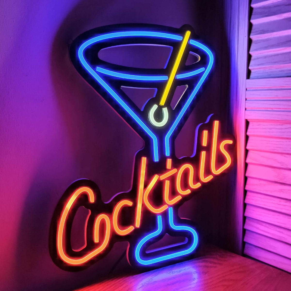 Ultrathin LED Neon Sign Art Wall Lights (Cocktails Cup) K34294