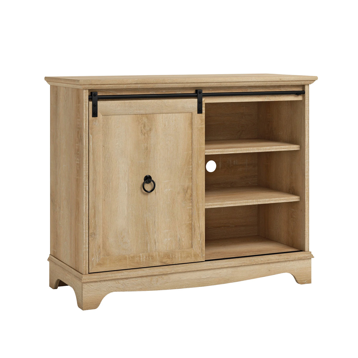 Cafe TV Stand with Storage, for TVs up to 43", Orchard Oak Finish G875