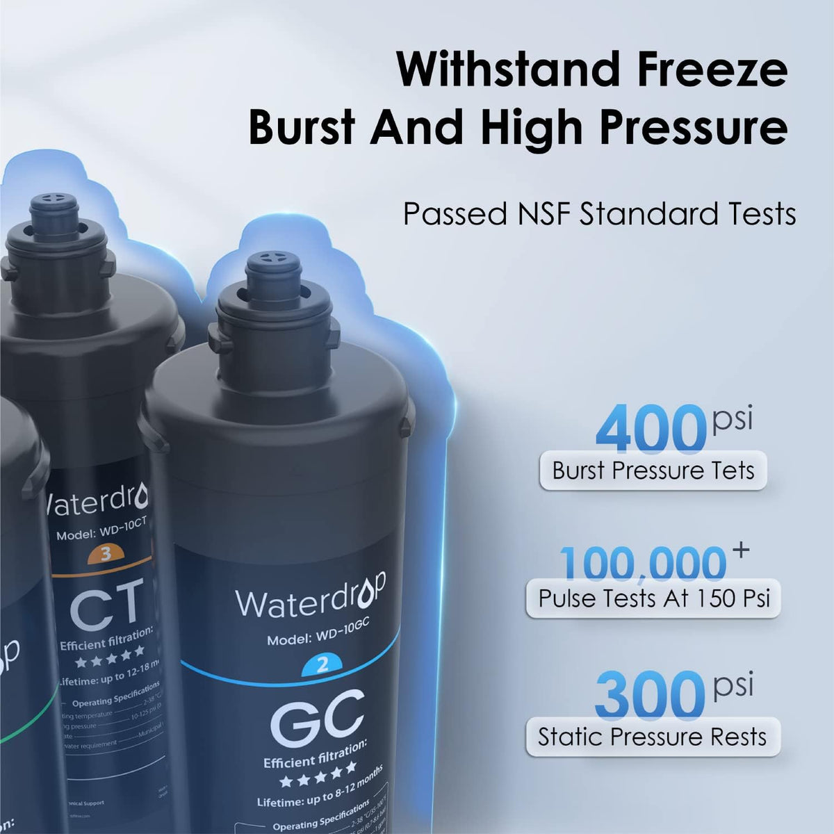 Under Sink Water Filter with Dedicated Faucet G454