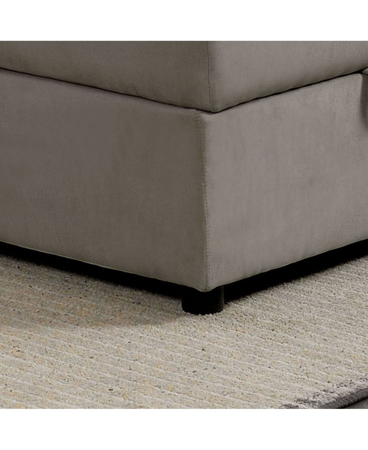 Gray Storage Ottoman A4429