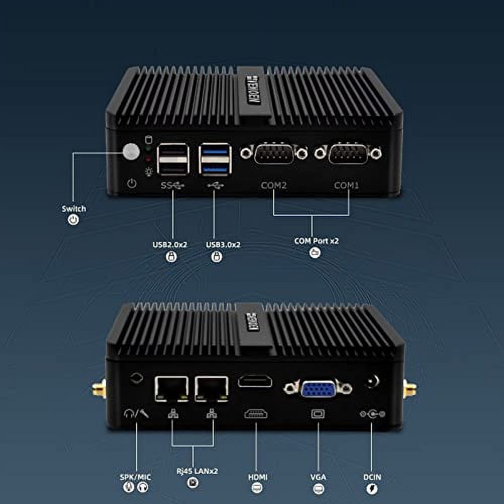 32GB DDR4 RAM 512GB SSD Fanless Mini PC I586947