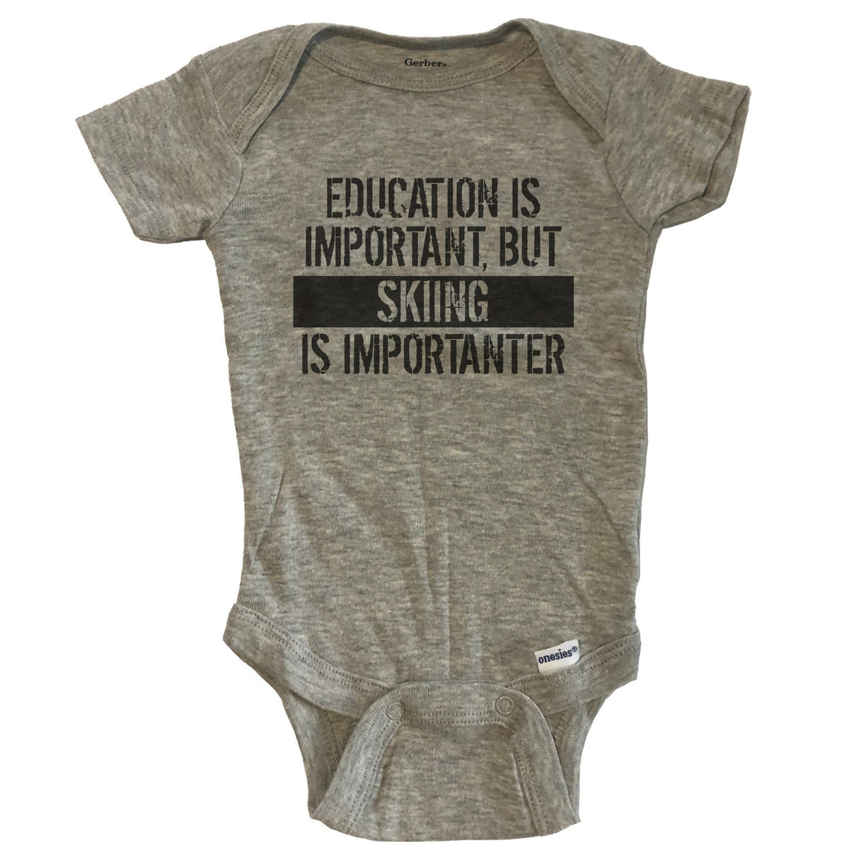 Grey Funny Baby Bodysuit S3697