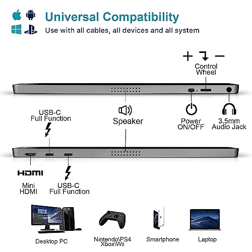 15.6inch 1080P FHD USB-C HDMI HDR IPS Portable Gaming Monitor W350009