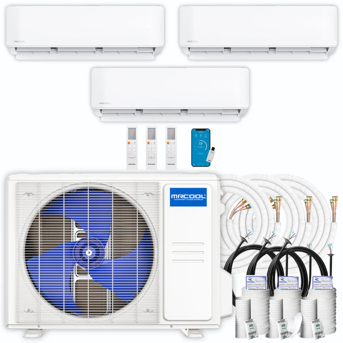 39,000 BTU 3 Zone Ductless Air Conditioner and Heat Pump D439309