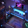 48" L Shaped Gaming Desk with LED Lights G741477