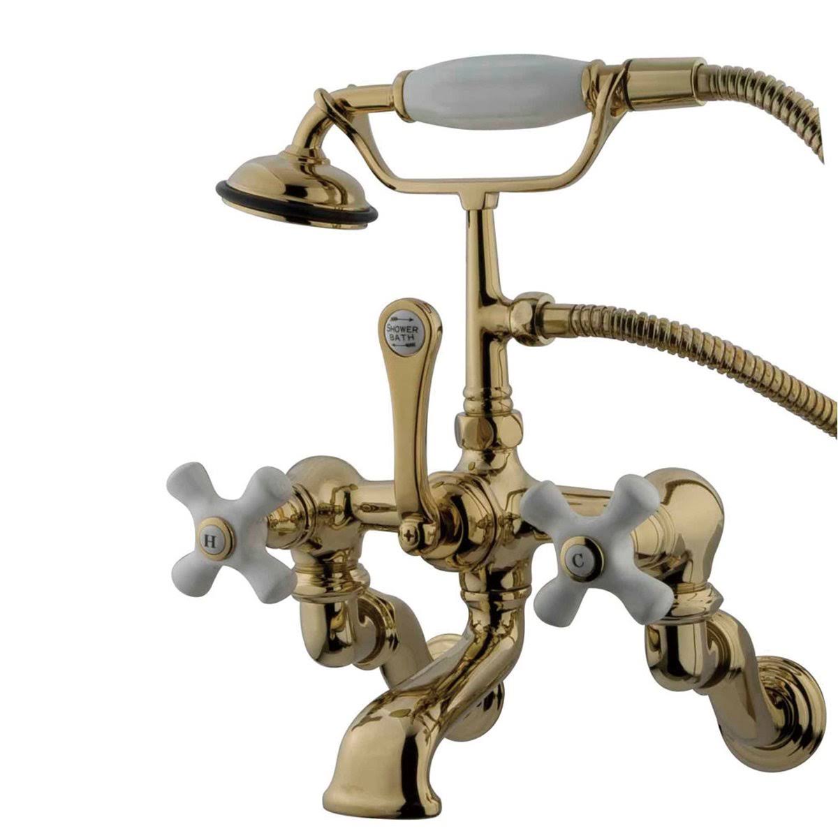 Vintage Wall Mount Clawfoot Tub Filler with Hand Shower K815160