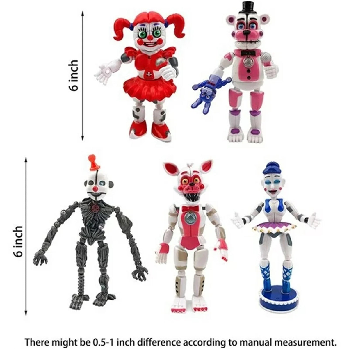 5Pcs Movable Action Figures Q625