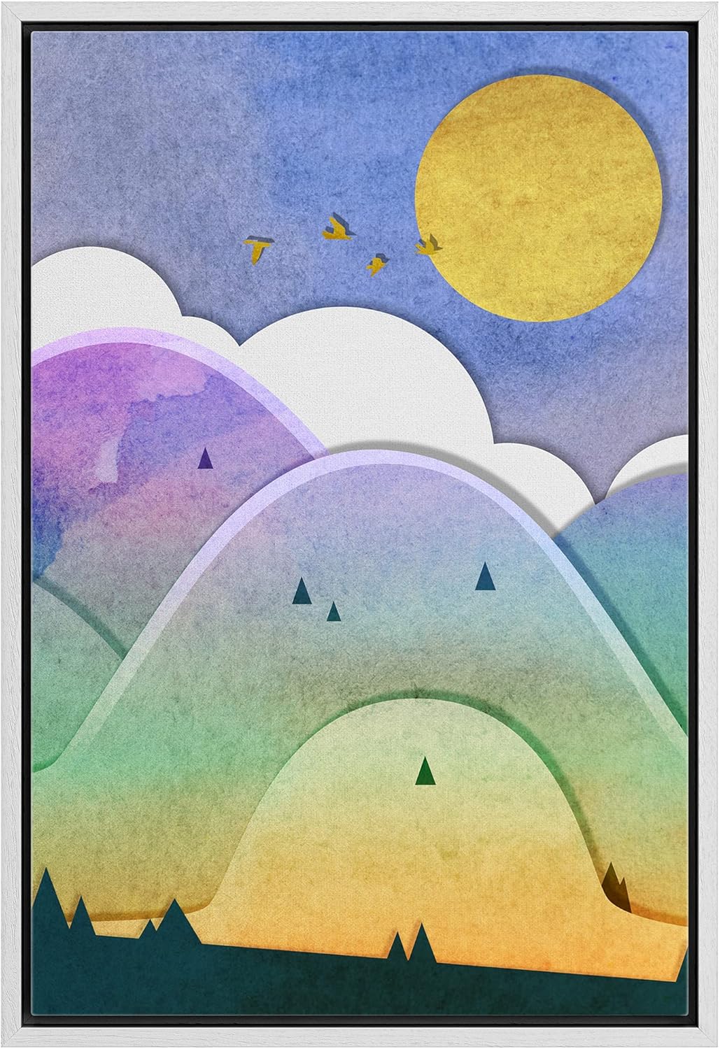 Framed Canvas Print Wall Art 16x24 C2250