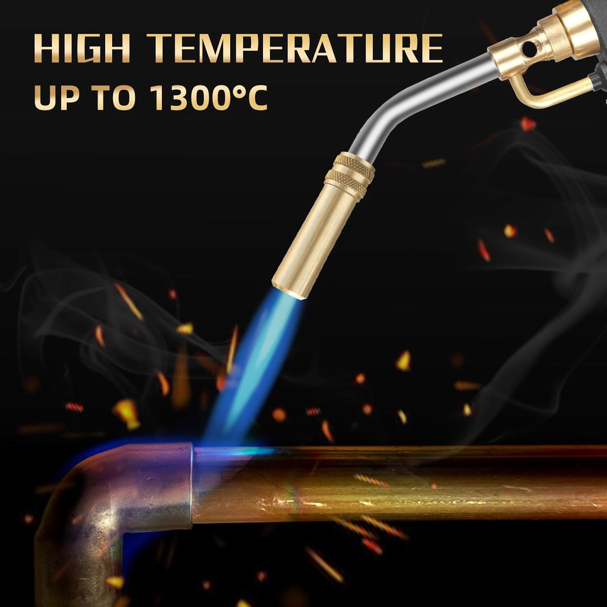 Propane Torch Head with Igniter for MAP, MAPP and Propane N540461
