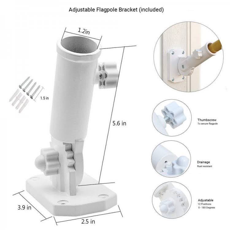 3x5 Foot Flag and Pole Kit N889
